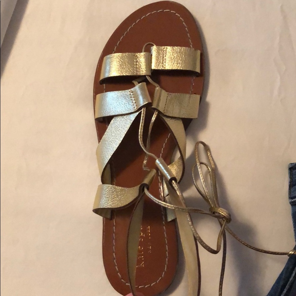 Kate Spade gold sandals